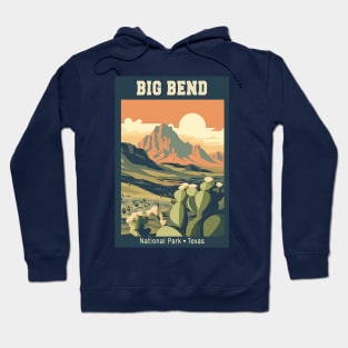 Big Bend National Park Travel Poster Hoodie